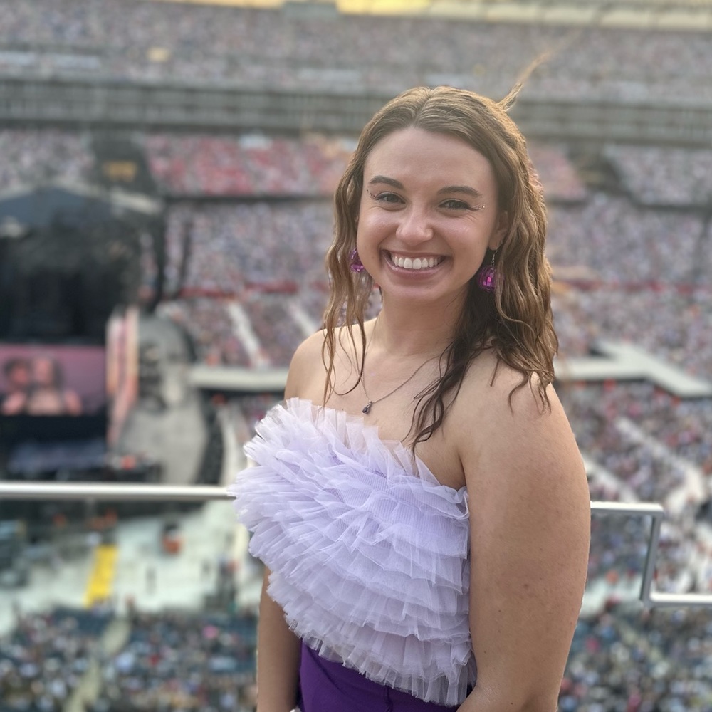 Altar’d State “Giselle Tulle Tube Top” in color “Lavendar Fog”